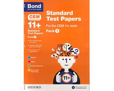 Bond 11+ CEM: Standard Test Papers Pack 1