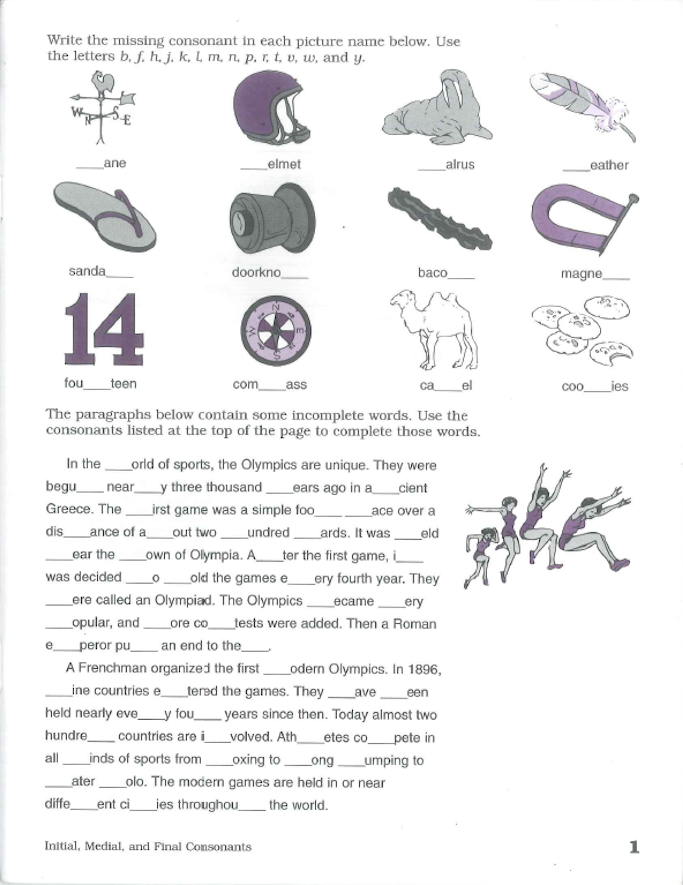 Phonics and Word Analysis Level F